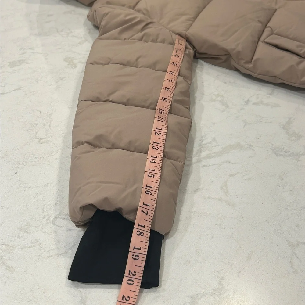 London Fog Women's Removable‎ Hood Ulta Long Puffer Coat - Latte